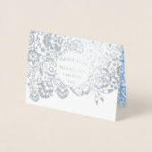 Hale Dusty Blue Religious Christlich Beileid Folienkarte (Vorderseite)