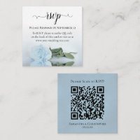 Hale Dusty Blue Rose Elegante Wedding UAWG QR Code