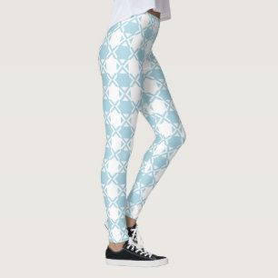 Hale Light Baby Blue & White Pastel Gingham Xs Leggings