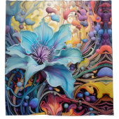 Hale Robin Egg Blue Blossom Symphonie Duschvorhang (Vorderseite)