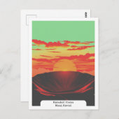 Haleakalā Crater, Maui, Hawaii Reisen Vintag Postkarte (Vorne/Hinten)