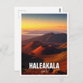 Haleakala Crater Maui Hawaii Travel Postkarte (Vorne/Hinten)