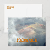 "HALEAKALA IN THE CLOUDS" POSTCARD POSTKARTE (Vorne/Hinten)