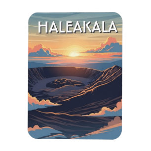 Haleakala-Krater Maui Hawaii Reise Magnet