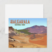 Haleakala National Park Maui Hawaii Flachbildkarte (Vorne/Hinten)