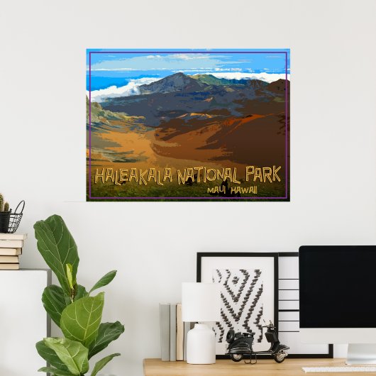 Haleakala National Park, Maui Hawaii Poster (Heimbüro)