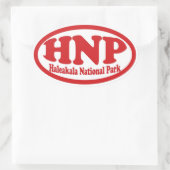 Haleakala National Park Root Oval Aufkleber (Tasche)