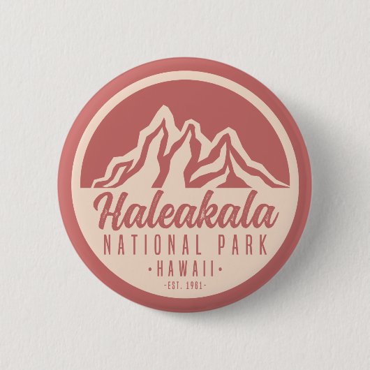 Haleakala Nationalpark Hawaii Button (Vorderseite)