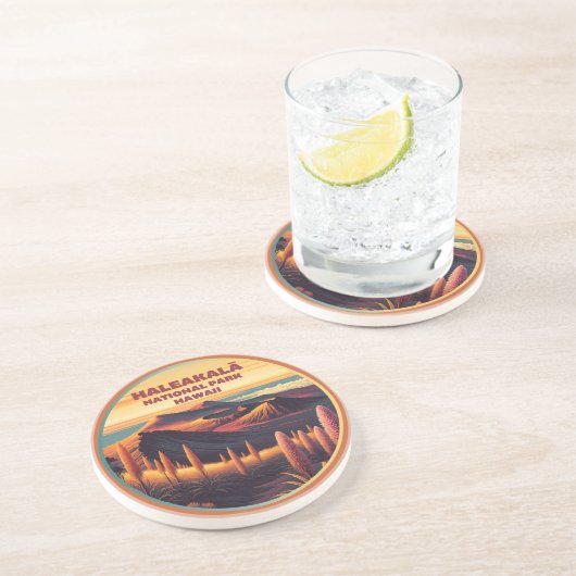 Haleakala Nationalpark Hawaii Getränkeuntersetzer (Seite)