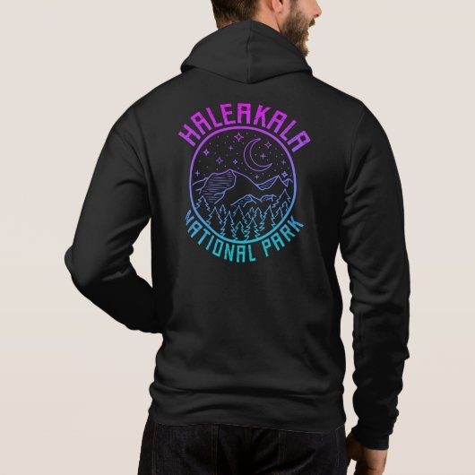 Haleakala Nationalpark Hawaii Gradient Hoodie (Rückseite)