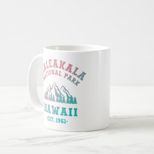 Haleakala Nationalpark Hawaii Gradient Kaffeetasse (Vorderseite Links)