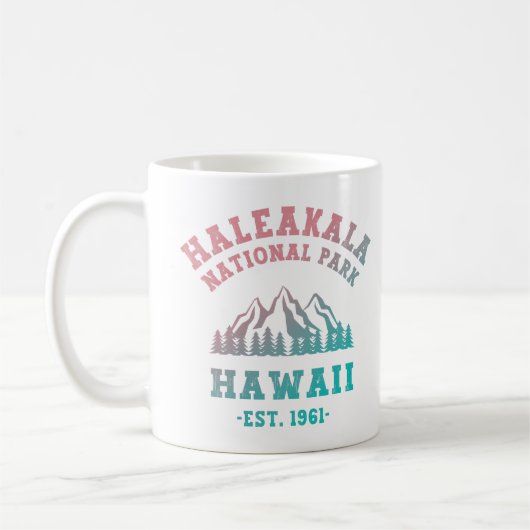Haleakala Nationalpark Hawaii Gradient Kaffeetasse (Links)