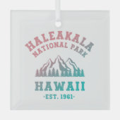Haleakala Nationalpark Hawaii Gradient Ornament Aus Glas (Vorderseite)