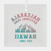 Haleakala Nationalpark Hawaii Gradient Ornament Aus Glas (Rückseite)