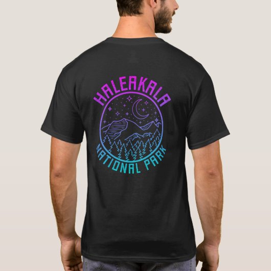 Haleakala Nationalpark Hawaii Gradient T-Shirt (Rückseite)