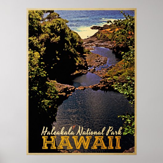 Haleakala Nationalpark Hawaii Poster (Vorne)