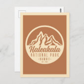 Haleakala Nationalpark Hawaii Postkarte (Vorne/Hinten)