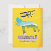 Haleakalā Nationalpark, Hawaii Reiseplan (Rückseite)