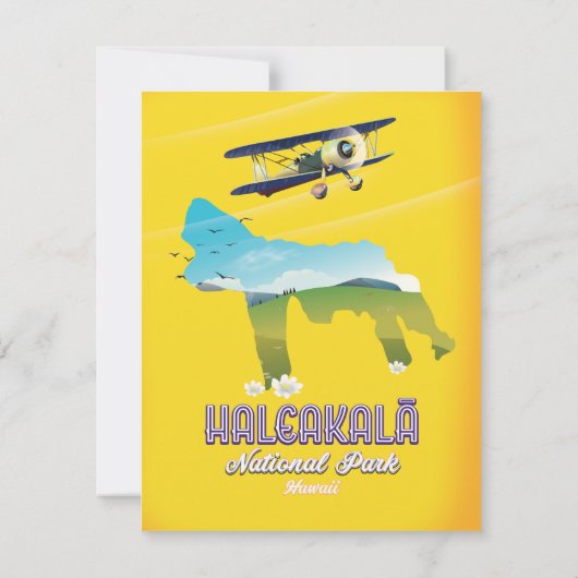 Haleakalā Nationalpark, Hawaii Reiseplan (Rückseite)