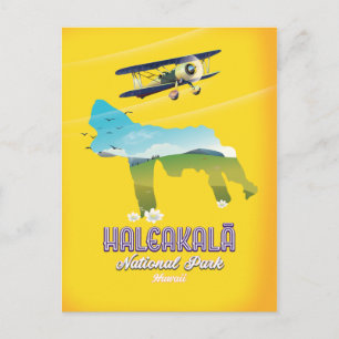 Haleakalā Nationalpark, Hawaii Reiseplan Postkarte
