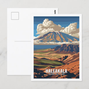 Haleakala-Nationalpark Hawaii USA Postkarte
