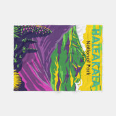 Haleakala Nationalpark Hawaii Vintag Fleecedecke (Vorderseite (Horizontal))