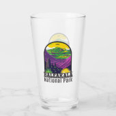 Haleakala Nationalpark Hawaii Vintag Glas (Rückseite)