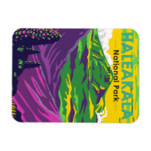 Haleakala Nationalpark Hawaii Vintag Magnet (Horizontal)