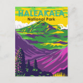 Haleakala Nationalpark Hawaii Vintag Postkarte (Vorderseite)