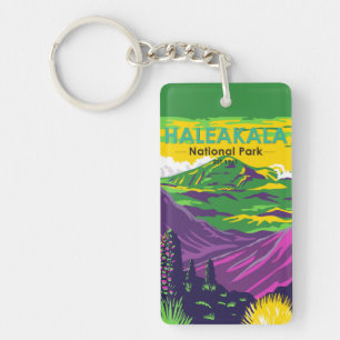 Haleakala Nationalpark Hawaii Vintage Schlüsselanhänger