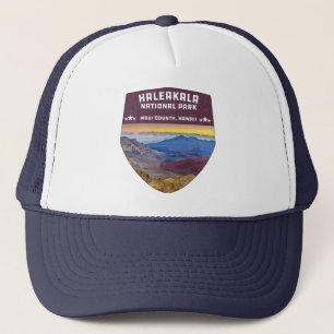 Haleakala Nationalpark Hawaii Vulkan Souvenir Truckerkappe