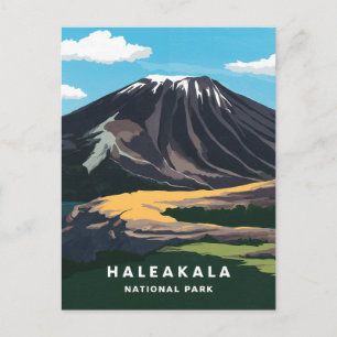 Haleakala Nationalpark Illustration Postkarte