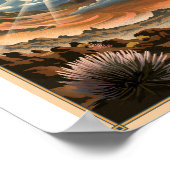 Haleakala Nationalpark Litho Artwork Poster (Ecke)