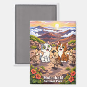 Haleakala-Nationalpark-Magnet Magnet (Vorderseite/Rückseite)