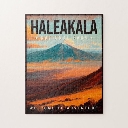 Haleakala Nationalpark Maui Hawaii Vintag Puzzle (Vertikal)