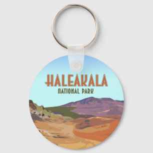 Haleakala-Nationalpark Maui Hawaii Vintage Schlüsselanhänger