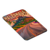Haleakala Nationalpark Maui Road Vulkan Vintag Magnet (Rechte Seite)