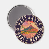 Haleakala Nationalpark Maui Road Vulkan Vintag Magnet (Vorderseite/Rückseite)