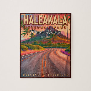 Haleakala Nationalpark Maui Road Vulkan Vintag Puzzle