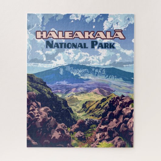 Haleakala Nationalpark Maui Vulkan Hawaii Puzzle (Vertikal)