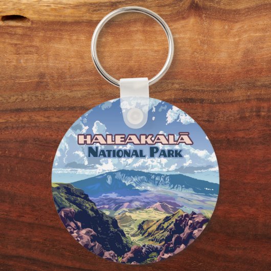 Haleakala Nationalpark Maui Vulkan Hawaii Schlüsselanhänger (Rückseite)
