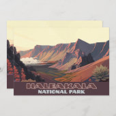 Haleakala Nationalpark Maui Vulkan Krater Einladung (Vorne/Hinten)