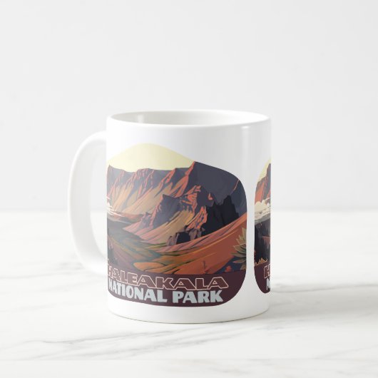 Haleakala Nationalpark Maui Vulkan Krater Kaffeetasse (Vorderseite Links)