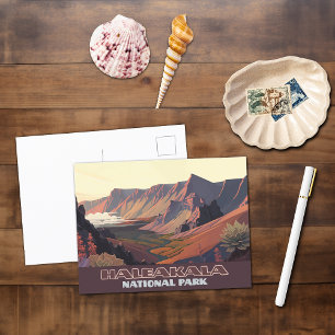 Haleakala Nationalpark Maui Vulkan Krater Postkarte