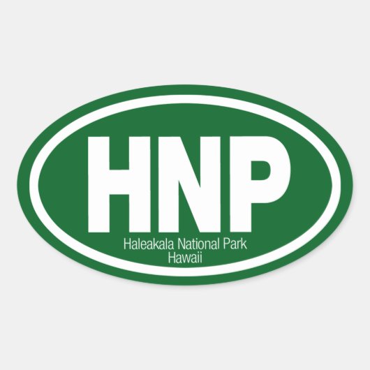 Haleakala-Nationalpark Ovaler Aufkleber (Vorderseite)