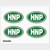 Haleakala-Nationalpark Ovaler Aufkleber (Blatt)