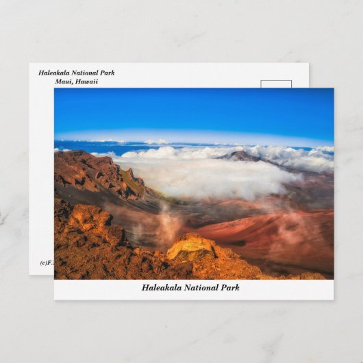 Haleakala Nationalpark Postcard Postkarte (Vorne/Hinten)