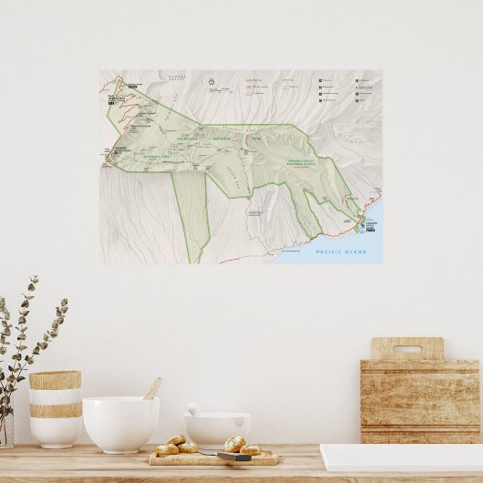 Haleakala-Nationalpark Poster (Küche)