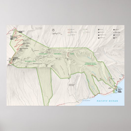 Haleakala-Nationalpark Poster (Vorne)