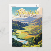 Haleakala Nationalpark Postkarte (Vorne/Hinten)